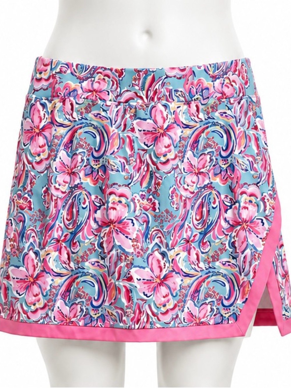 Stella Parker Floral Skort Women’s XL Pink Blue Tropical Golf Tennis